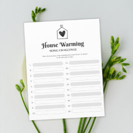 Simples Jogo de Festa de Aquecimento de Casa Cardí