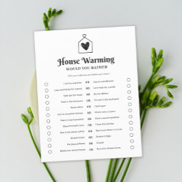 Simples Jogo de Festa de Aquecimento de Casa Cardí