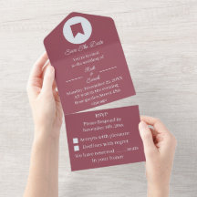 Simples Marrom Personalizado Salve A Data