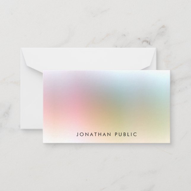 Simples Modelo elegante e colorido moderno persona (Frente)