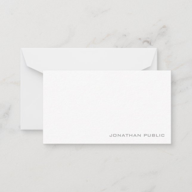 Simples Modelo monograma minimalista elegante (Frente)