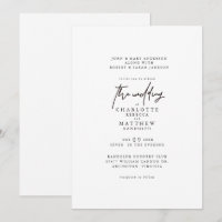 Simples Moderno Ambos Define Convite De Casamento 