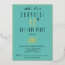 Simples, Moderno e Elegante, aniversário de 40 ano