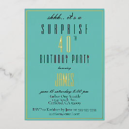 Simples, Moderno e Elegante, aniversário de 40 ano