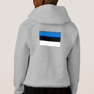 Simples Moderno Estônia Flag Souvenir , Fundo