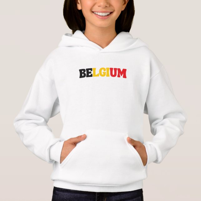 Simples Moderno Roupa de Bandeira Nacional da Bélg (Frente)