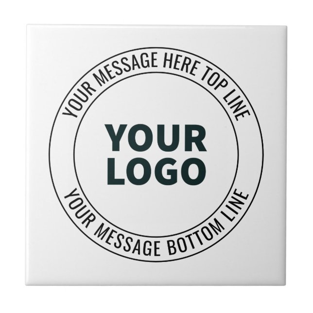 Simples para Substituir com Seu Logotipo ou Imagem (Frente)