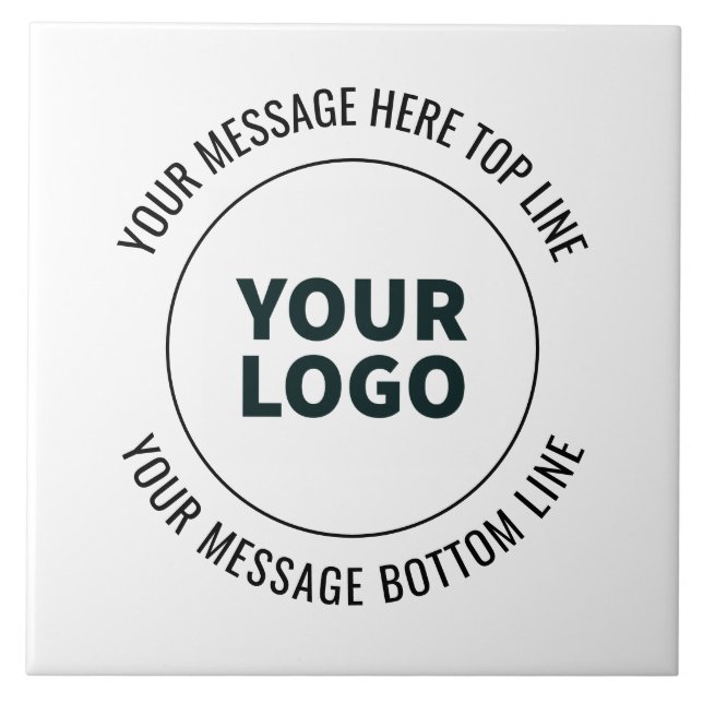 Simples para Substituir com Seu Logotipo ou Imagem (Frente)