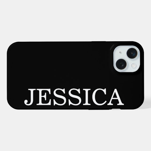 SIMPLES PERSONALIZADAS NOME MODERNO MINIMALISTA (Verso Horizontal)