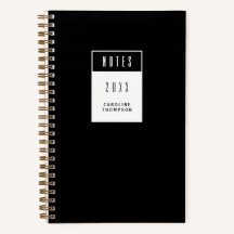 Simples Personalizado Preto e Branco Minimalista