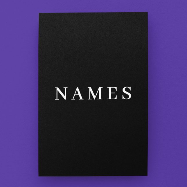 Simples Preto Personalizado Adicionar Seu Nome Ele (Criador carregado)