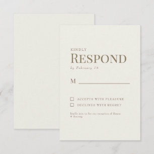 Simples Resposta de Casamento em Texto Dourado Cre