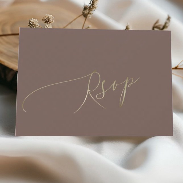 Simples Resposta de Casamento Marrom Mocha (Criador carregado)
