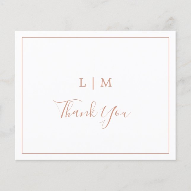 Simples Rosa Rosa Monograma Orçamento Casamento Ob (Frente)