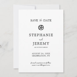 Simples Rosa Salve o Convite de Data