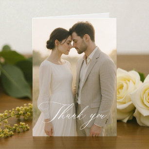 Simples Roteiro Moderno Agradecimento de Casamento