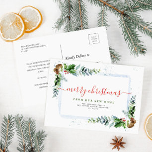 Simples script Feliz Natal anúncio de mudança