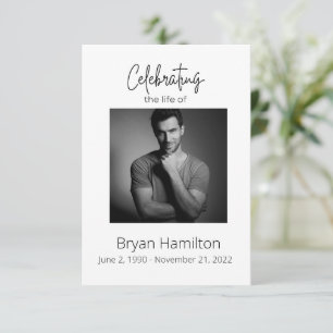 Simples Simples Simpatia Funeral Cartão de Oração 