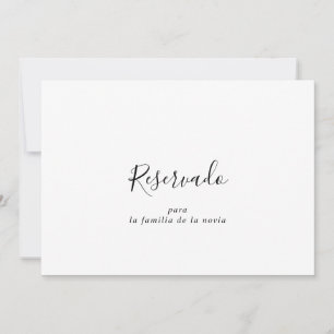 Simples Sinal Reservado de Casamento Espanhol