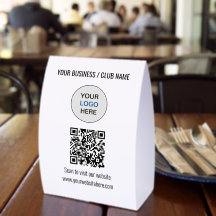 Simples Site de Logo de Código QR Suporte de Mesa