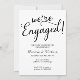 Simples Somos convites para Festas de noivado