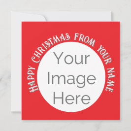 simples sua imagem aqui foto feliz cartão de Natal