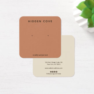 Simples Terra Terracotta Enrelaçando Joias