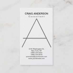 Simples Trendy Cute Plain Cartão de visita