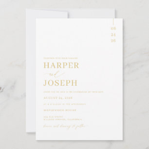 Simples Tudo Em Um Casamento Convites Com Código Q