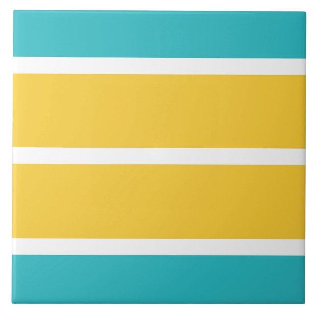 Simples - Turquesa e amarelo (Frente)
