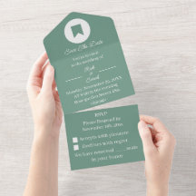 Simples Verde Personalizado Salvar A Data