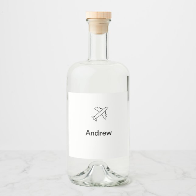 Simples viagem de avião adicione seu nome praia fl (Frente)