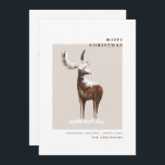 Simples Winter Watercolor Woodland Deer Christmas<br><div class="desc">Cartão de Natal De Vendedor Da Woodland De inverno. Simples. Opções de download digital.</div>