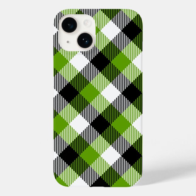 Simples Xadrezes Tartan Neon Green (Verso)