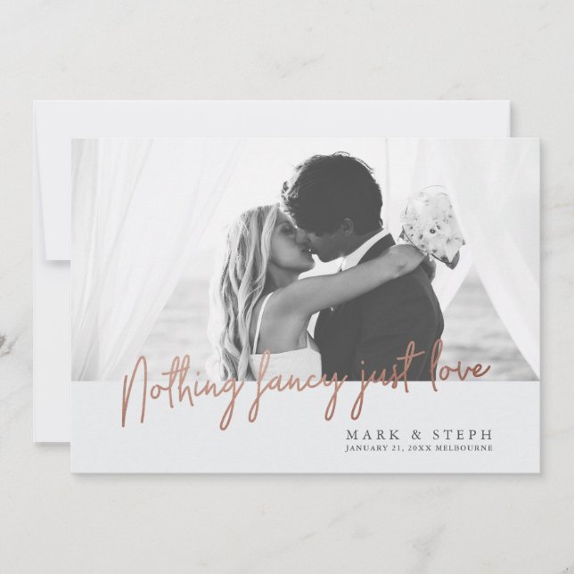 Simplesmente Amor Anúncio de Casamento às Pressas (Frente)