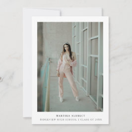 Simplesmente Cartão com fotos de Graduação Moderno