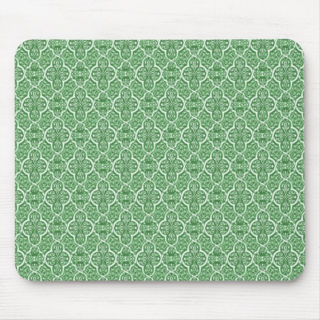 Simplesmente Damask Mousepad Clássico, Kelly Green (Frente)