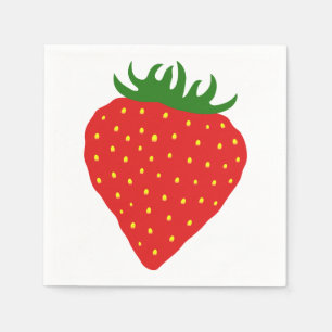 Simplesmente guardanapo de papel da morango