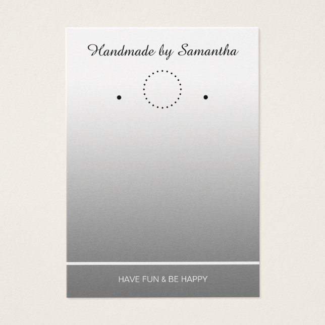 Simplesmente Modelo para um Earrings Display - tra (Frente)