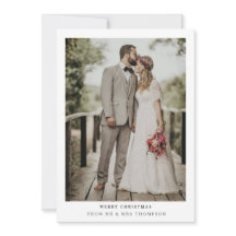 Simplesmente Moderno Feliz Natal | Cartão com foto