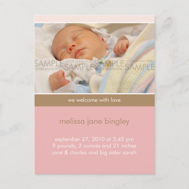 Simplesmente Pia/Tan ・ Anúncio De Bebê (Frente)