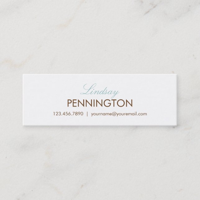 Simplesmente Seus Cartões De Chamada Modernos E Me (Frente)