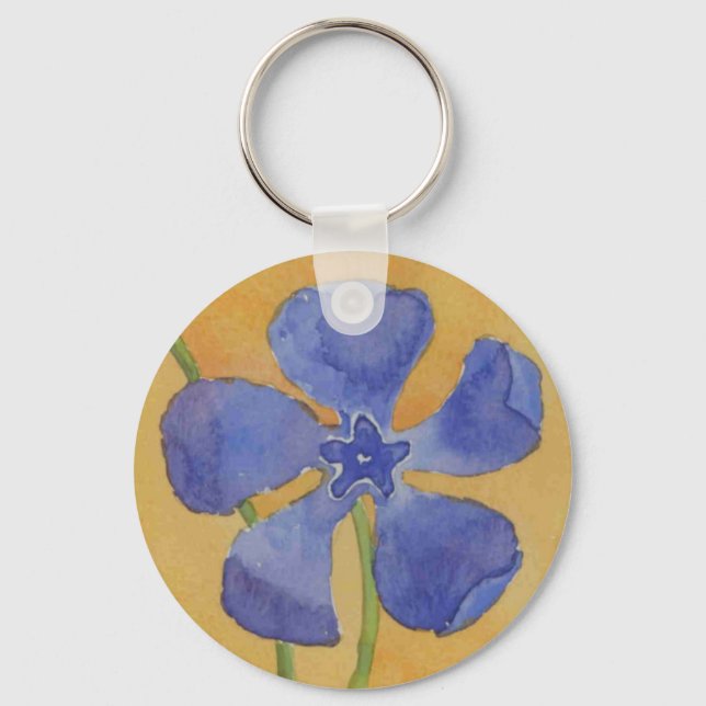 "Simplesmente Vinca" Chaveiro Floral (Frente)