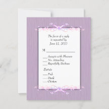 Simplicidade Lilás com Entrada para RSVP