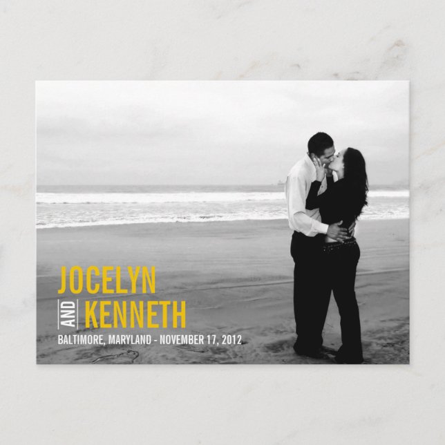 Simplicidade Pura Salve A Data Cartão Postal - Mos (Frente)