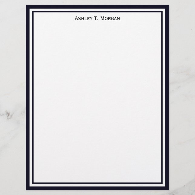 Simplicity Dk Blue / White Personalised SV (Frente)