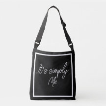 Simply Me – Elegant Black Simple Tote Bag