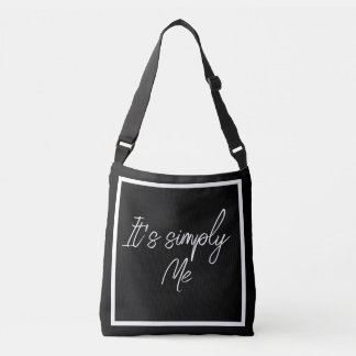 Simply Me – Elegant Black Simple Tote Bag