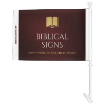 Sinais bíblicos Sinalizador do carro de logotipo