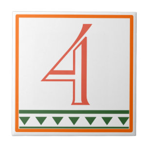 Sinais da Casa Vermelha Italiana com Letras e Núme